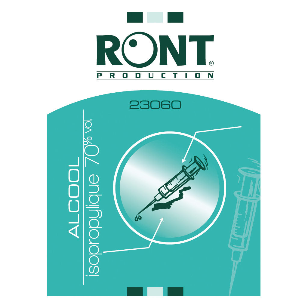 Lingettesimprégnés Alcool 70% Ront