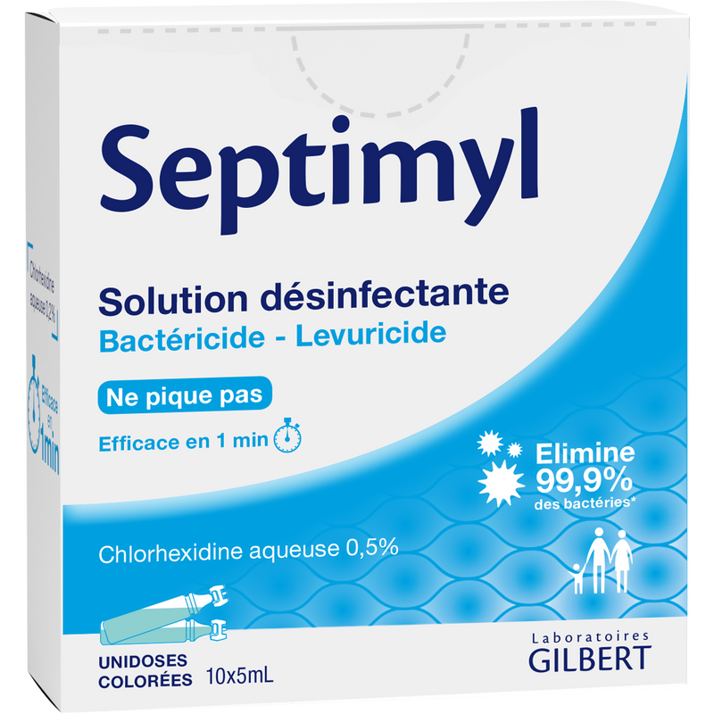Septimyl Solution Désinfectante 10 unidoses Gilbert