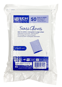 Gants de toilette non tissé Sensigloves