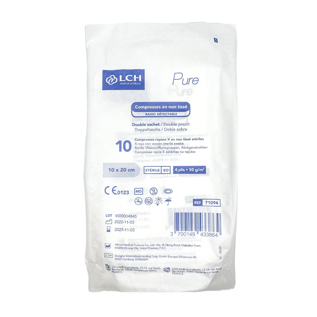 Compresses en non tissés stériles Rayons X - LCH
