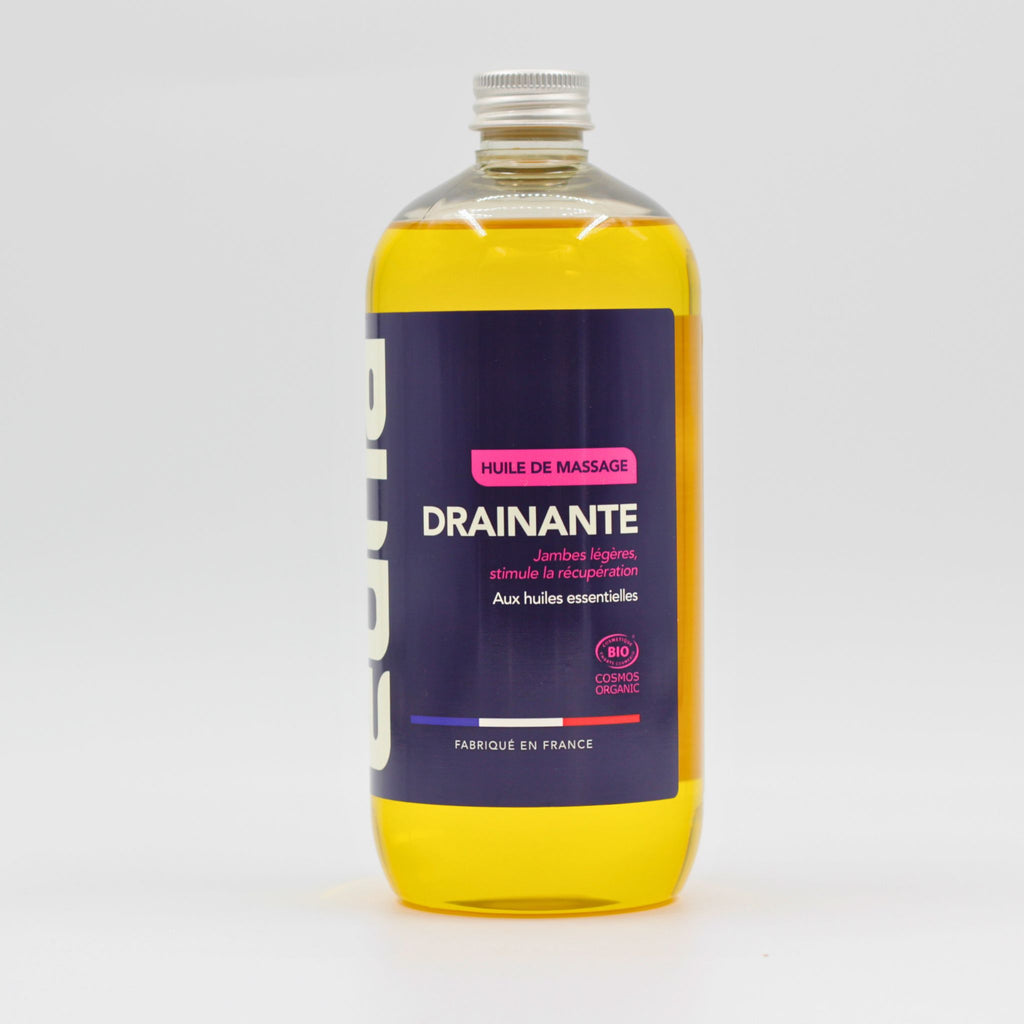 Huile de massage drainante Bio