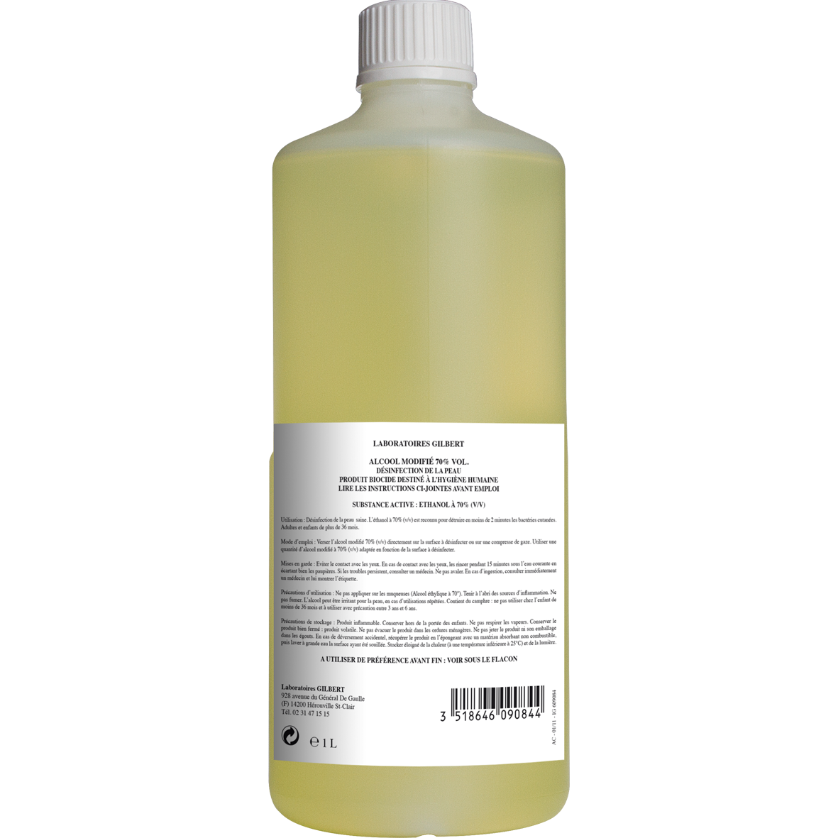 Alcool modifié 70% Phy - Gilbert