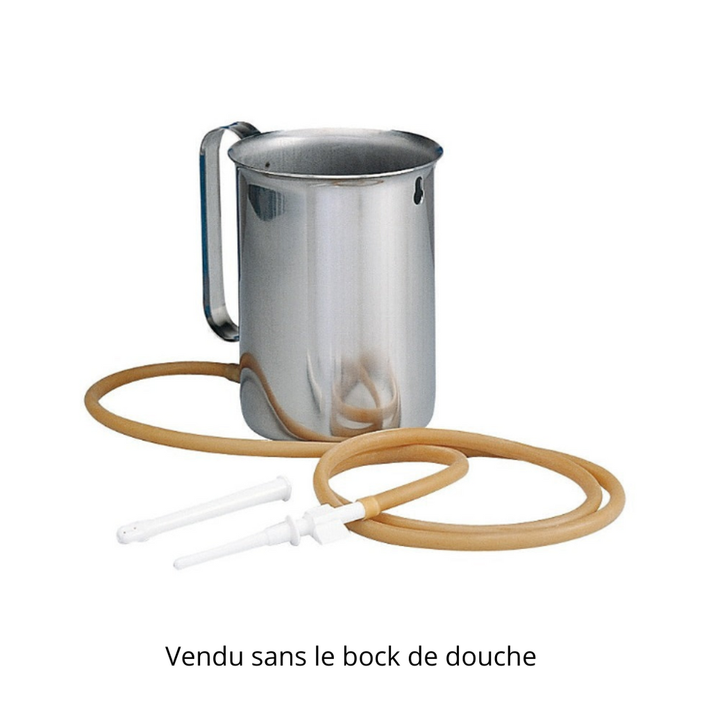 Set canule vaginale, rectale, tuyau et robinet en plastique