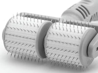 Dermaroller microneedling professionnel 18 rangées d’aiguilles avec profondeur de 2.5 mm