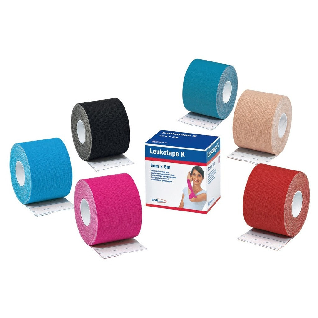 Bande Adhésive Élastique Leukotape K Bleu Ciel 5m x 5cm