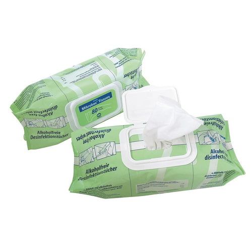 Lingettes désinfectantes sans alcool Mikrobac® - Sachet de 80