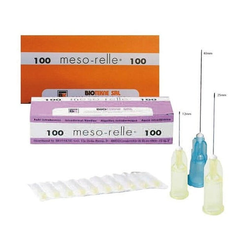 Aiguilles de mésothérapie Meso-relle  30G - Boite de 100