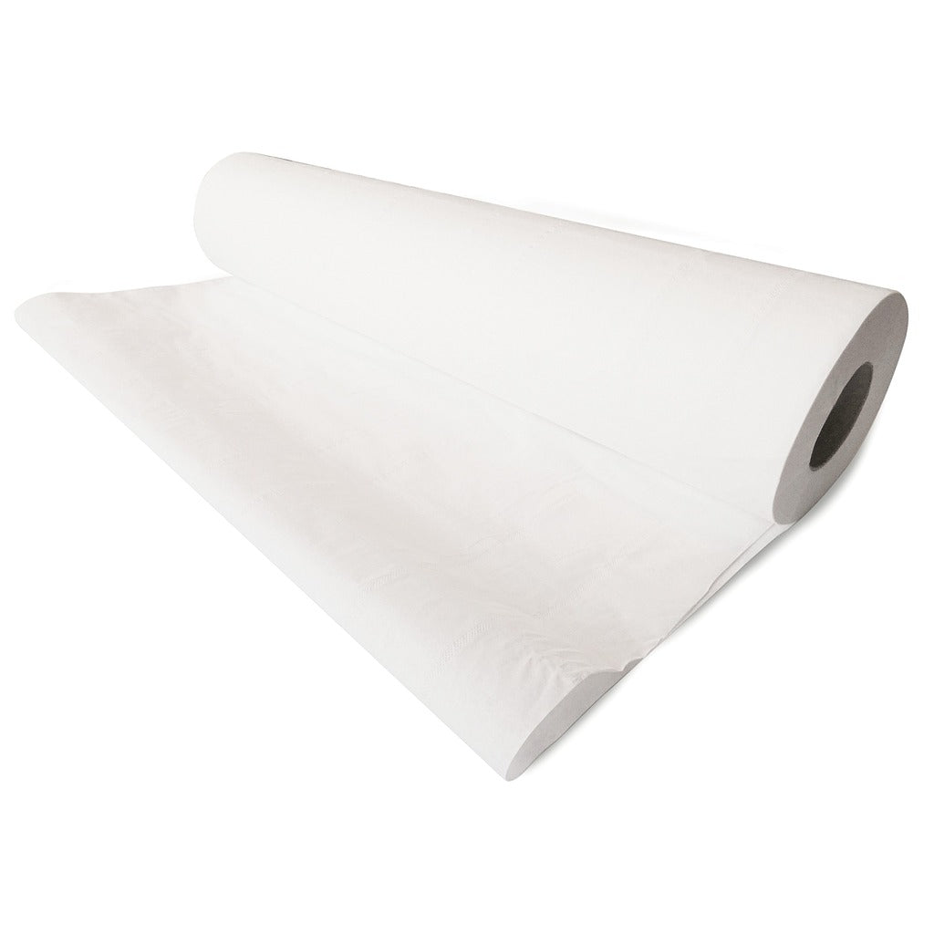 Drap d'examen ouaté lisse 50 x 34 cm - Carton de 12 rouleaux