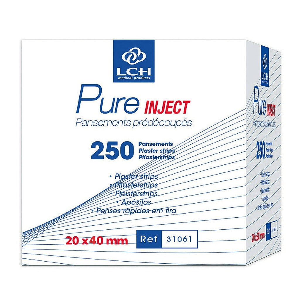 Pansements adhésifs en non tissé Pure Inject LCH - Boite de 250