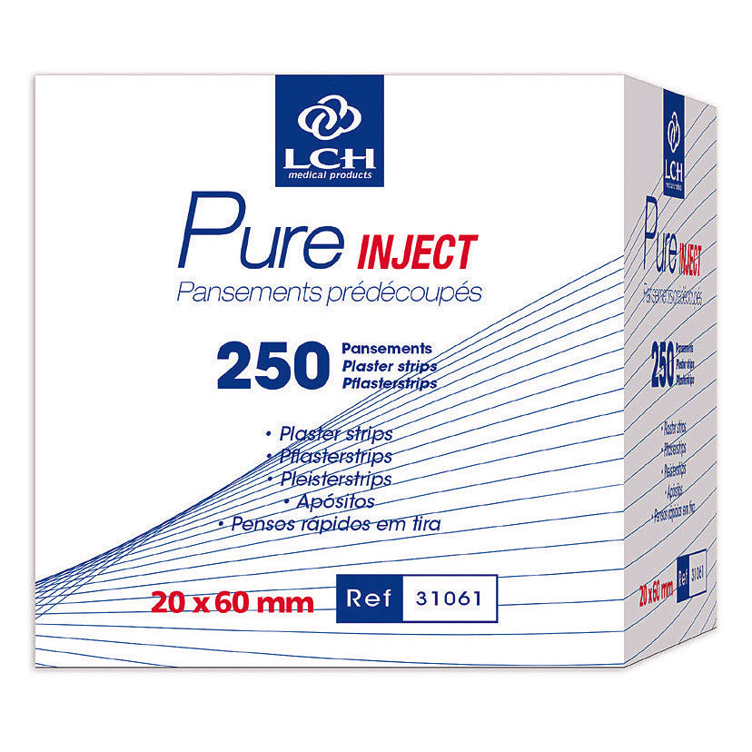 Pansements adhésifs en non tissé Pure Inject LCH - Boite de 250