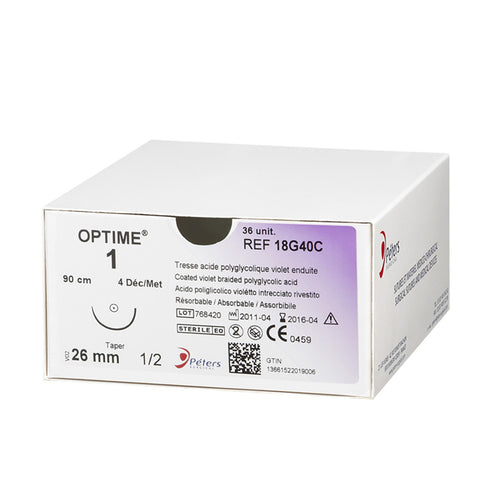 Fils de sutures Optime - Violet - Peters Surgical