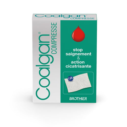Compresse hémostatique et cicatrisante Coalgan