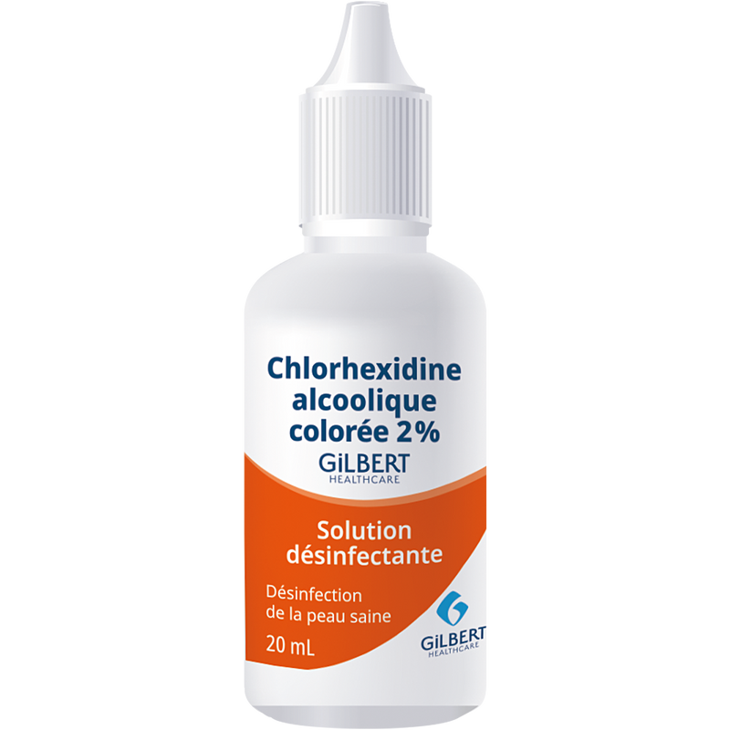 Chlorhexidine alcoolique colorée 2% Gilbert