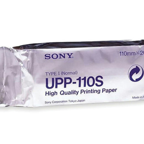 Papier thermique noir et blanc Sony UPP-110S 110mmx20m-Boîte de 10