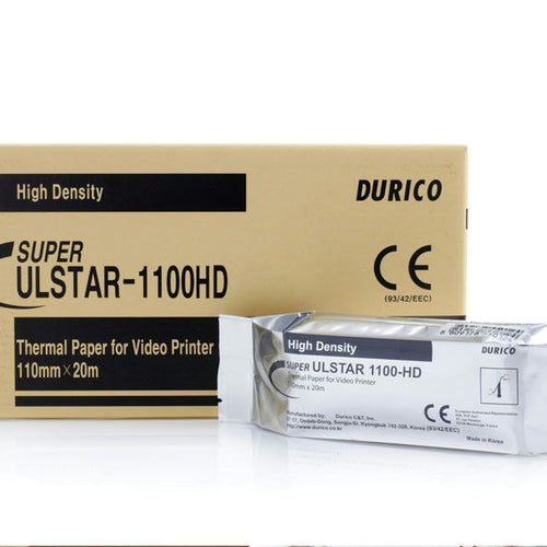 Papier thermique noir et blanc compatible Sony UPP-110HD 110mmx20m-Boite de 5