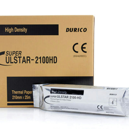 Papier thermique noir et blanc compatible Sony UPP-210HD 210mmx25mPapier thermique noir et blanc compatible Sony UPP-210HD 210mmx25m - Boîte de 5