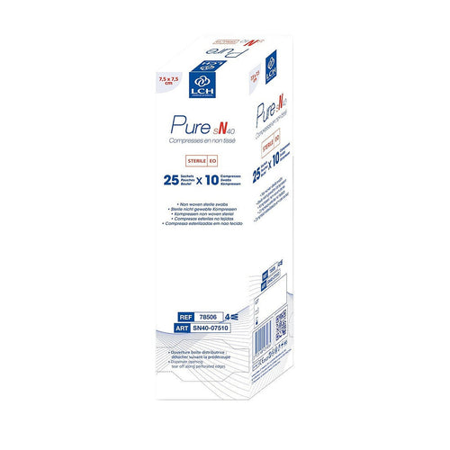 Compresses en non tissés stériles PURE sN40 - LCH